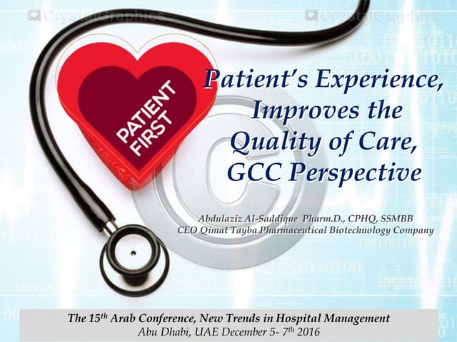 Overview of Patient Experience Definitions and Measurement Tools