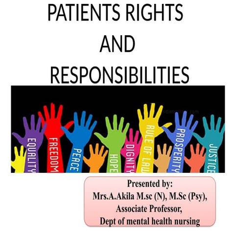 THE PATIENTS RIGHTS AND RESPONSIBILITIES S
