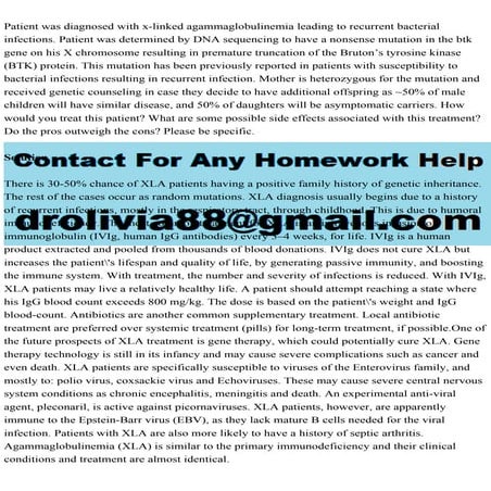 Patient was diagnosed with x-linked agammaglobulinemia leading to re.pdf