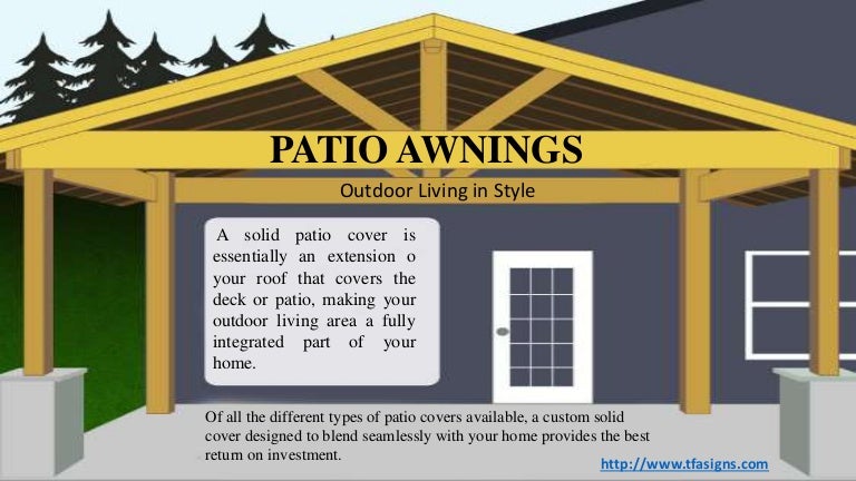Patio Awnings Outdoor Living In Style