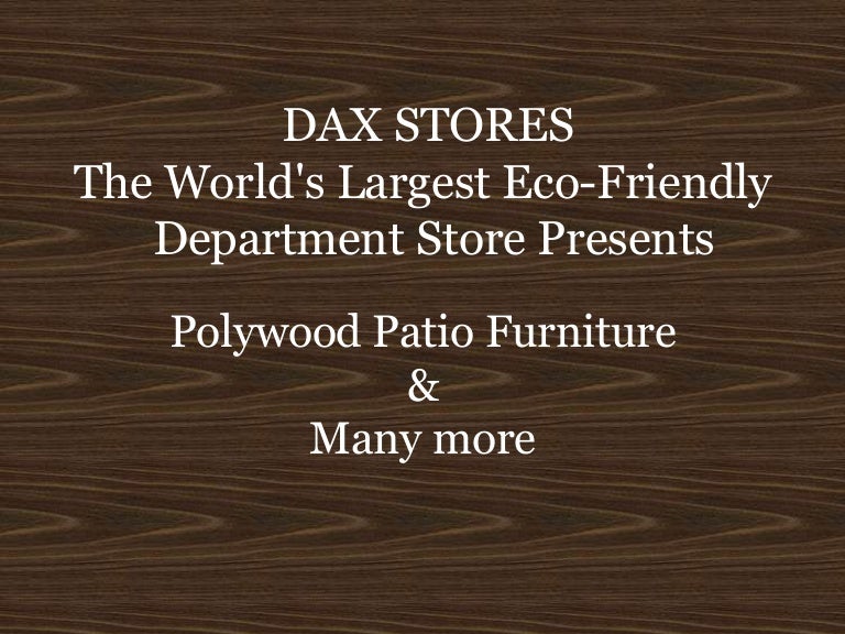 Polywood Patio Furniture