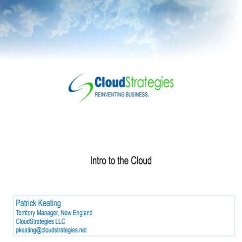 Pat keating cloud services cs intro