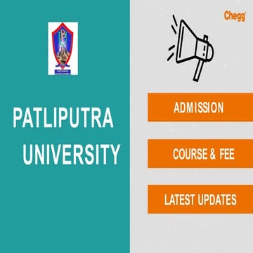 Patliputra University - [PPUP], Patna | PDF