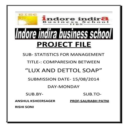 LUX AND DETTOL SOAP STATES PROJECT