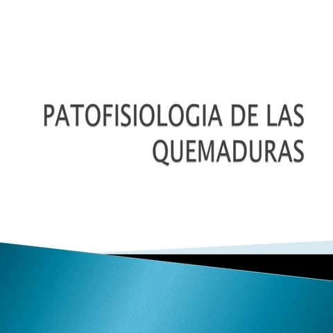 Patofisiologia de las quemaduras