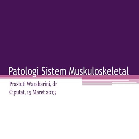 Patologi muskuloskeletal