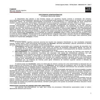 Patologia 06   distúrbios hemodinâm...
