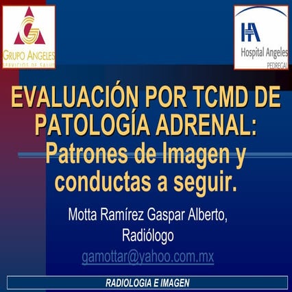 Patologia Adrenal por TCMD | PDF