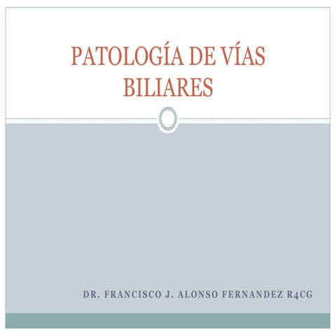 Patología biliar