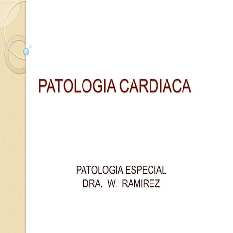 Patologia cardiaca 2013