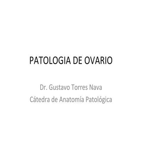 Patologia de ovario