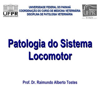 Aula de Patologia do Sistema Locomotor