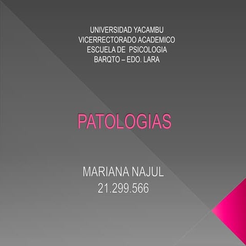 Patologias del sistema nervioso 