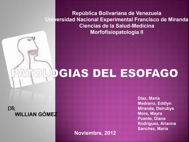 Patologias del esofago