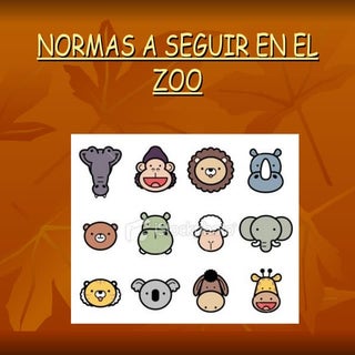 Normas para visita al zoo de Madrid