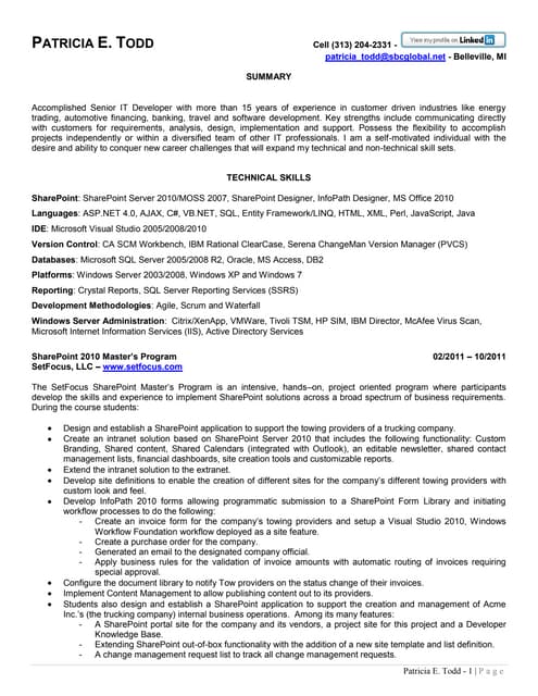 Sharepoint Developer Resume jyoti valecha senior sharepoint developer Patricia Todd Sharepoint Resume Sharepoint Developer Resume imagerackus marvelous professional web developer resume template get inspired with imagerack us imagerackus glamorous professional web Patricia Todd Sharepoint Resume