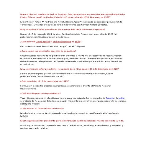 Patricio y andrea  emilio portes gil