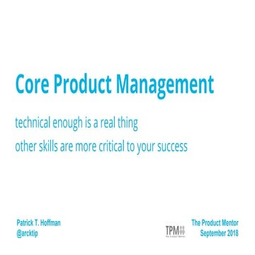 Core Product Management