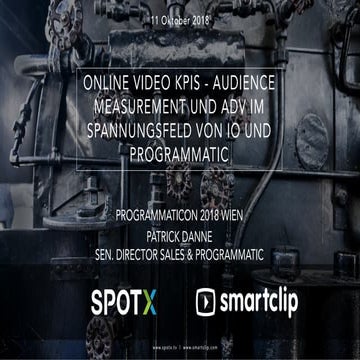 Patrick Danne (Smartclip) Audience Measurement und Ad Verification im Online ...