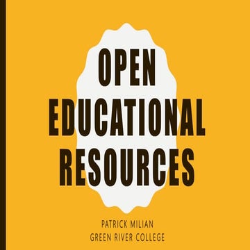 Open Educational Resources