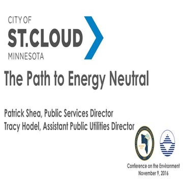 St. Cloud, MN: The Path to Energy Neutral