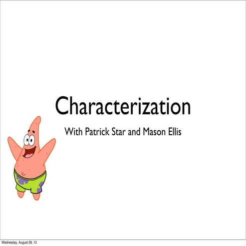 Patrick star characterization | PDF