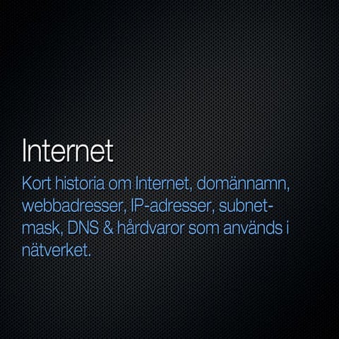 Datateknik - Nätverk