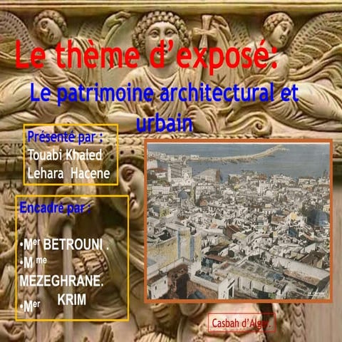 Patrimoine architectural et urbain