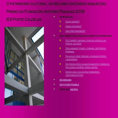 Patrimonio Cultural dos concellos de Ponte Caldelas, Fornelos e A Lama