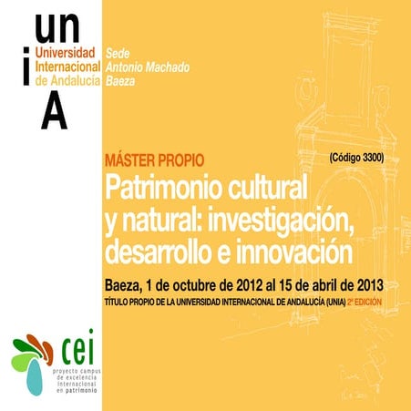 Patrimonio natural y cultural