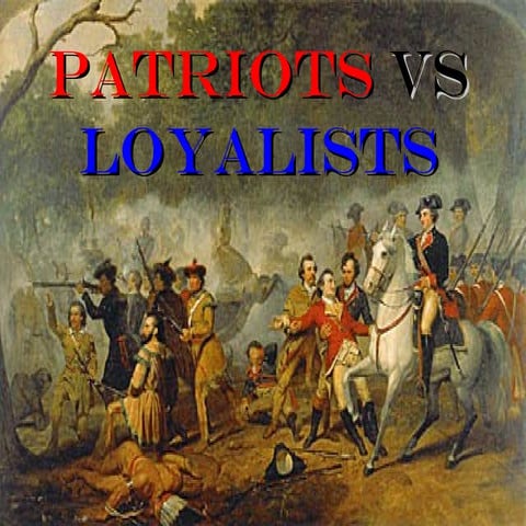 Patriots loyalists powerpoint