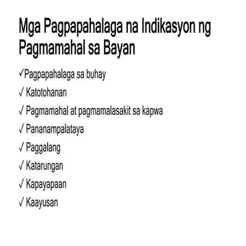 patriyotismo tumutukoy sa pagaalab na pagmamahal