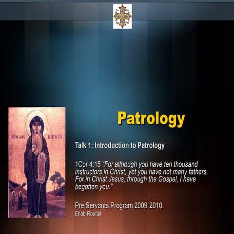 Introduction to Patrology | PPT