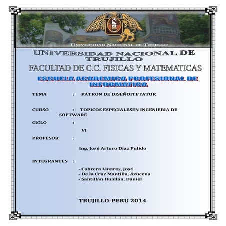 Patron de diseño iterator