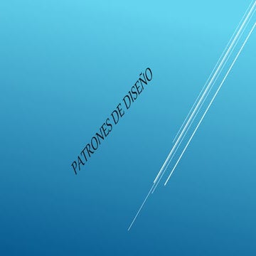 Patrones de-diseño-mañana