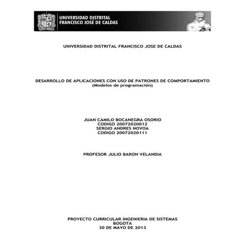 Patrones comportamiento