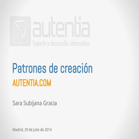 Patrones de creación