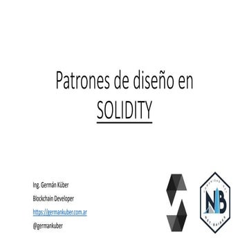 Patrones de diseño en solidity