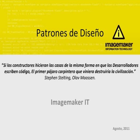 Patrones de diseño I