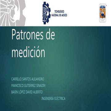 Patrones de medición