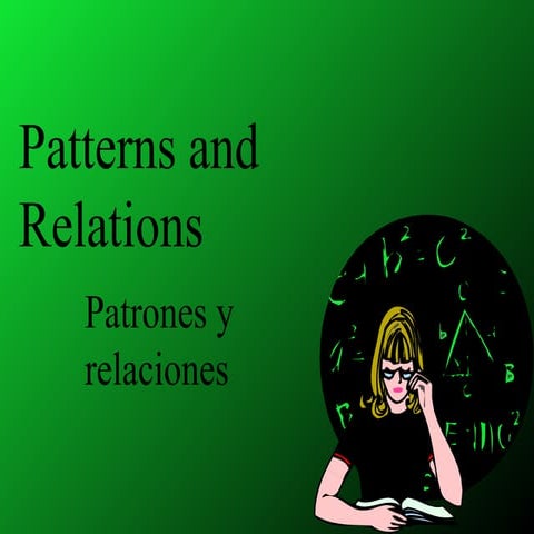 Patrones y relaciones