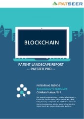 Patent Landscape Report on Blockcha...