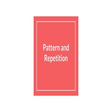 Pattern and Repetition for textile printing and cad