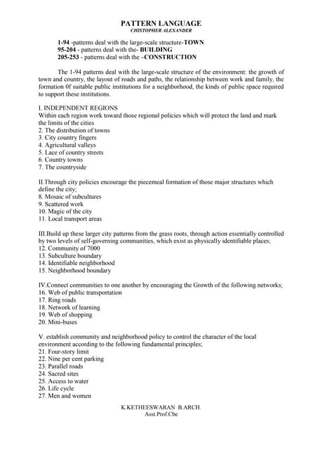 Nature of Order notes part 1 - Christopher Alexander | PDF