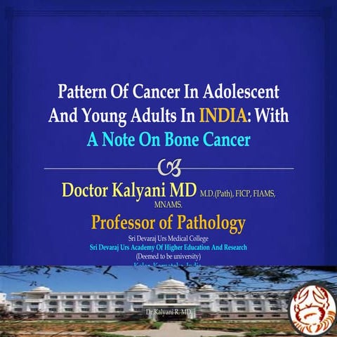Pattern of cancer in adolescent and young adults