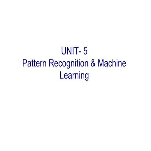 Pattern Recognition | PPT