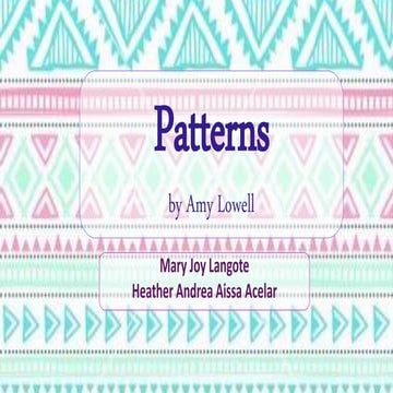 Patterns by Amy Lowell
