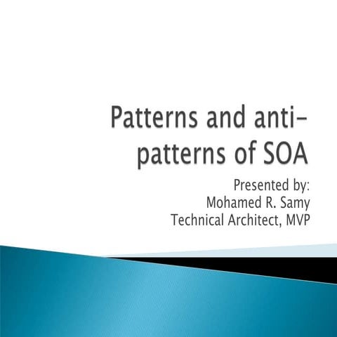 Patterns&Antipatternsof SOA