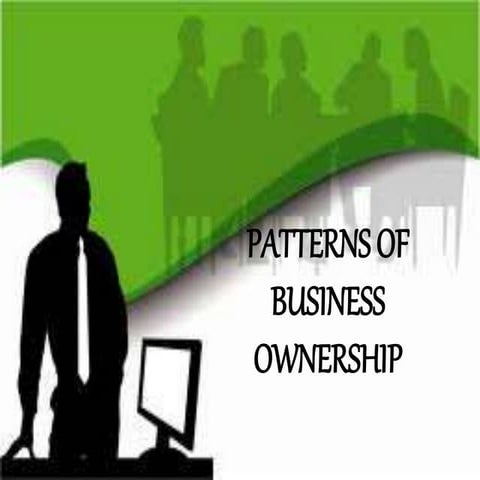 PATTERNS OF BUSINESS OWNERSHIP