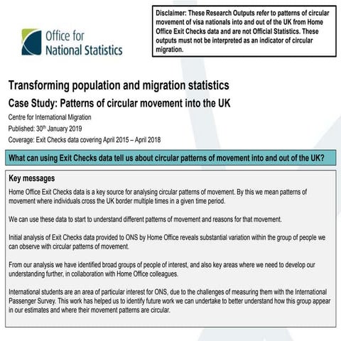 Transforming population and migration statistics: Patterns of circular moveme...